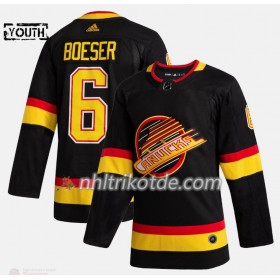 Vancouver Canucks Trikot Brock Boeser 6 Flying Skate Adidas 2019-2020 Schwarz Authentic - Kinder